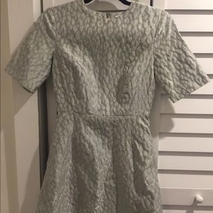 Suno silver jacquard dress